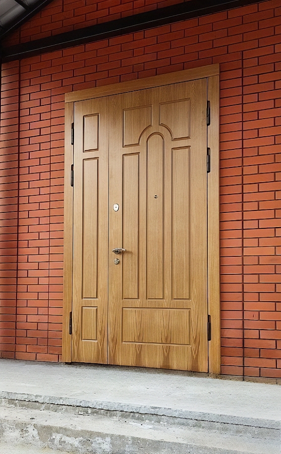 Уличная полуторная дверь