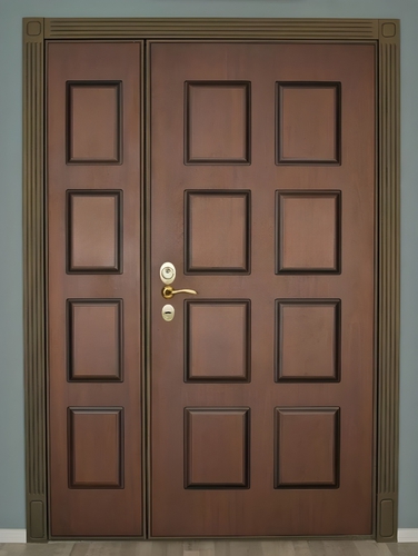 Полуторная дверь со скрытыми петлями