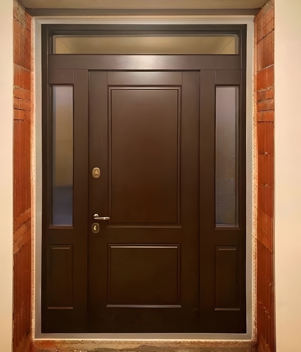 Остекленная нестандартная дверь